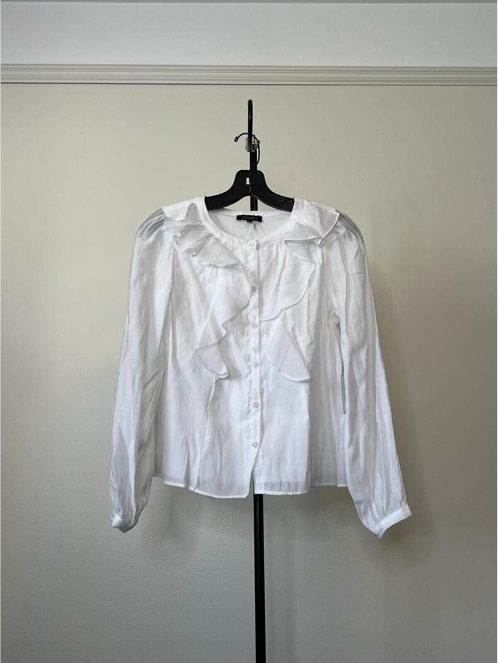 1.state Ruffle Front Blouse, Size XS